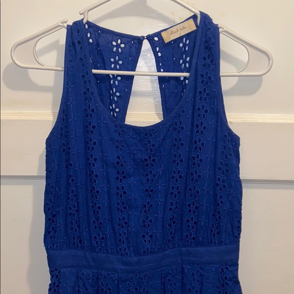 Royal Blue Romper with Pockets